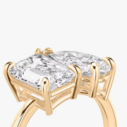 3.5 Carat Toi et Moi Engagement Ring - Emerald & Pear